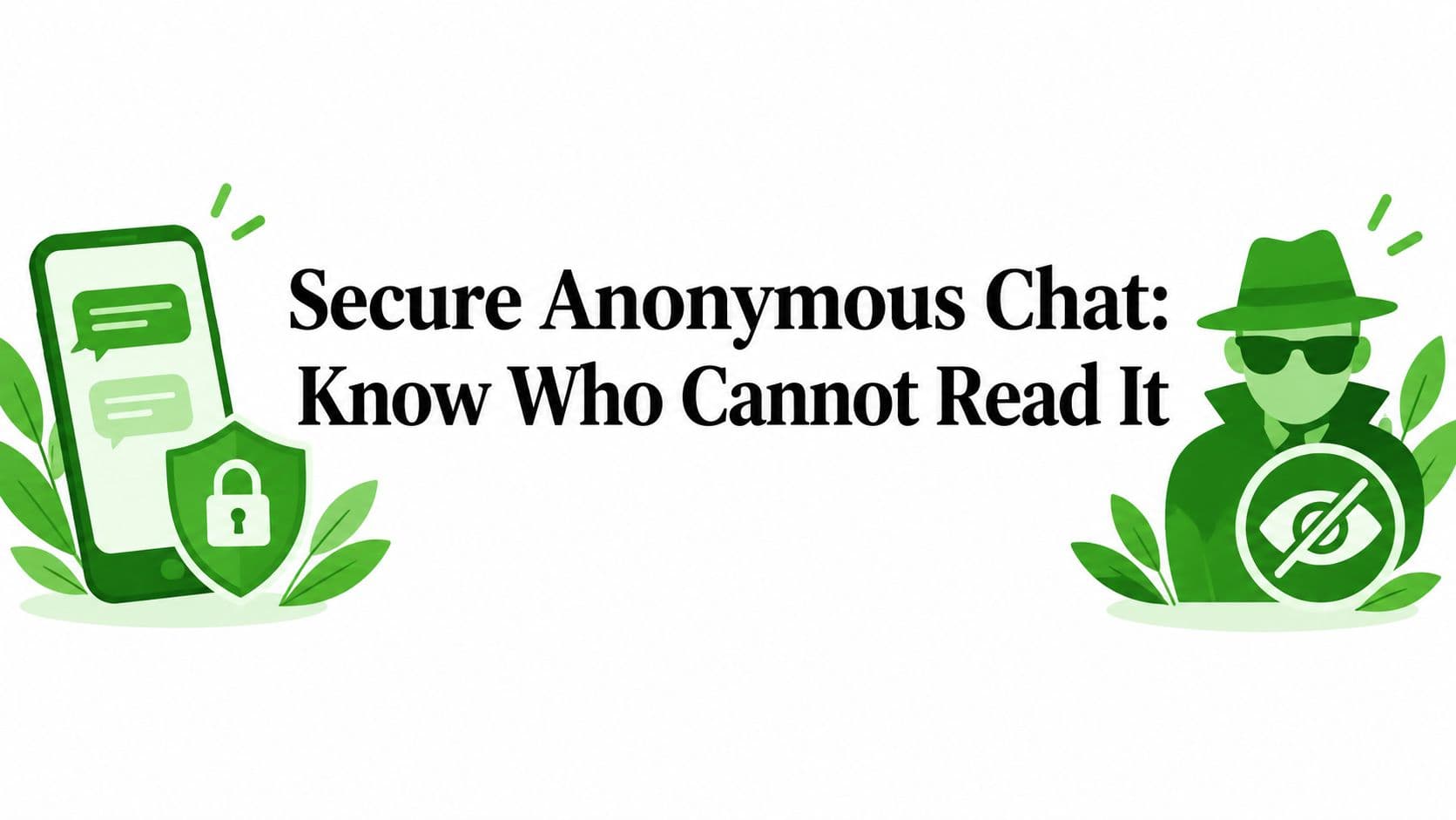 Secure Anonymous Chat: Know Who Cannot Read It