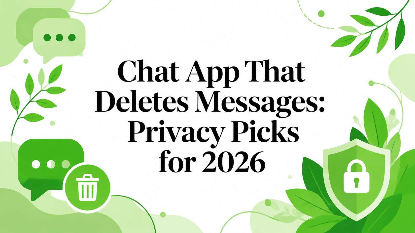 Chat App That Deletes Messages: Privacy Picks for 2026