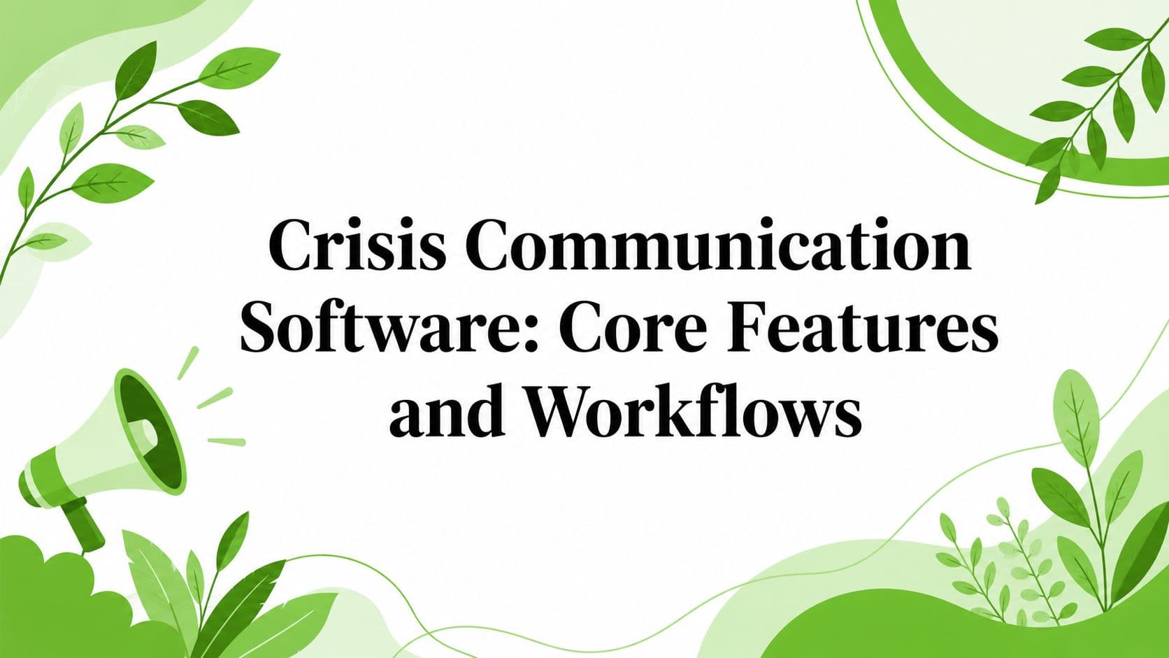 Crisis Communication Software: Core Features and Workflows