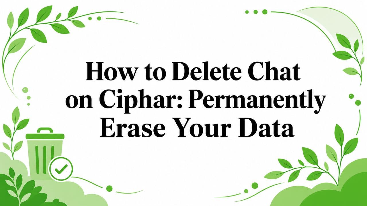 How to Delete Chat on Ciphar: Permanently Erase Your Data