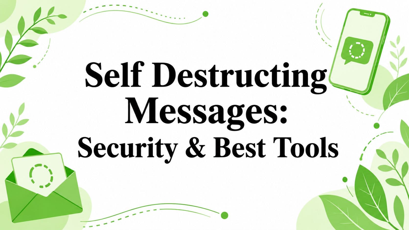 Self Destructing Messages: Security & Best Tools