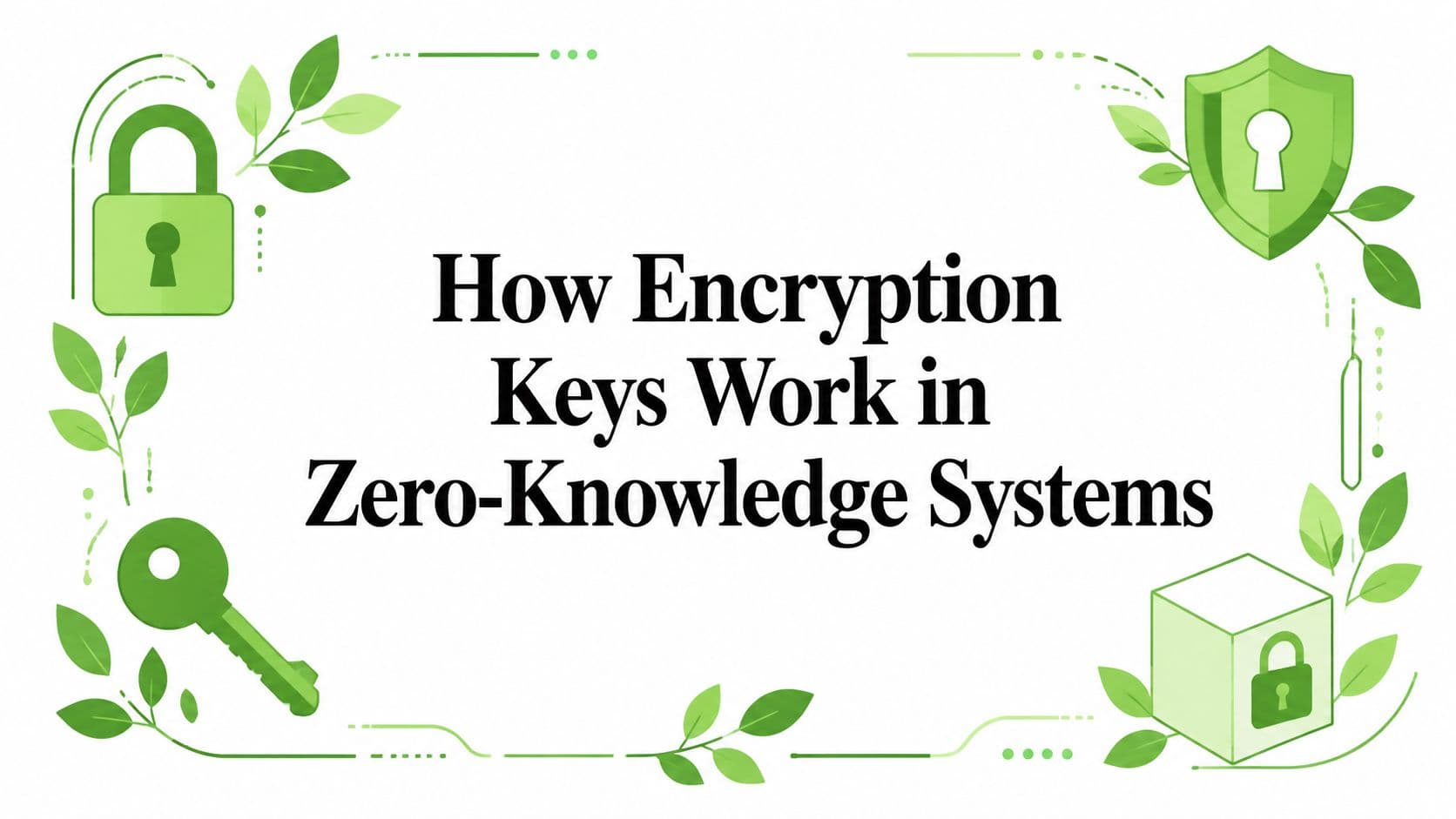 How Encryption Keys Work in Zero-Knowledge Systems