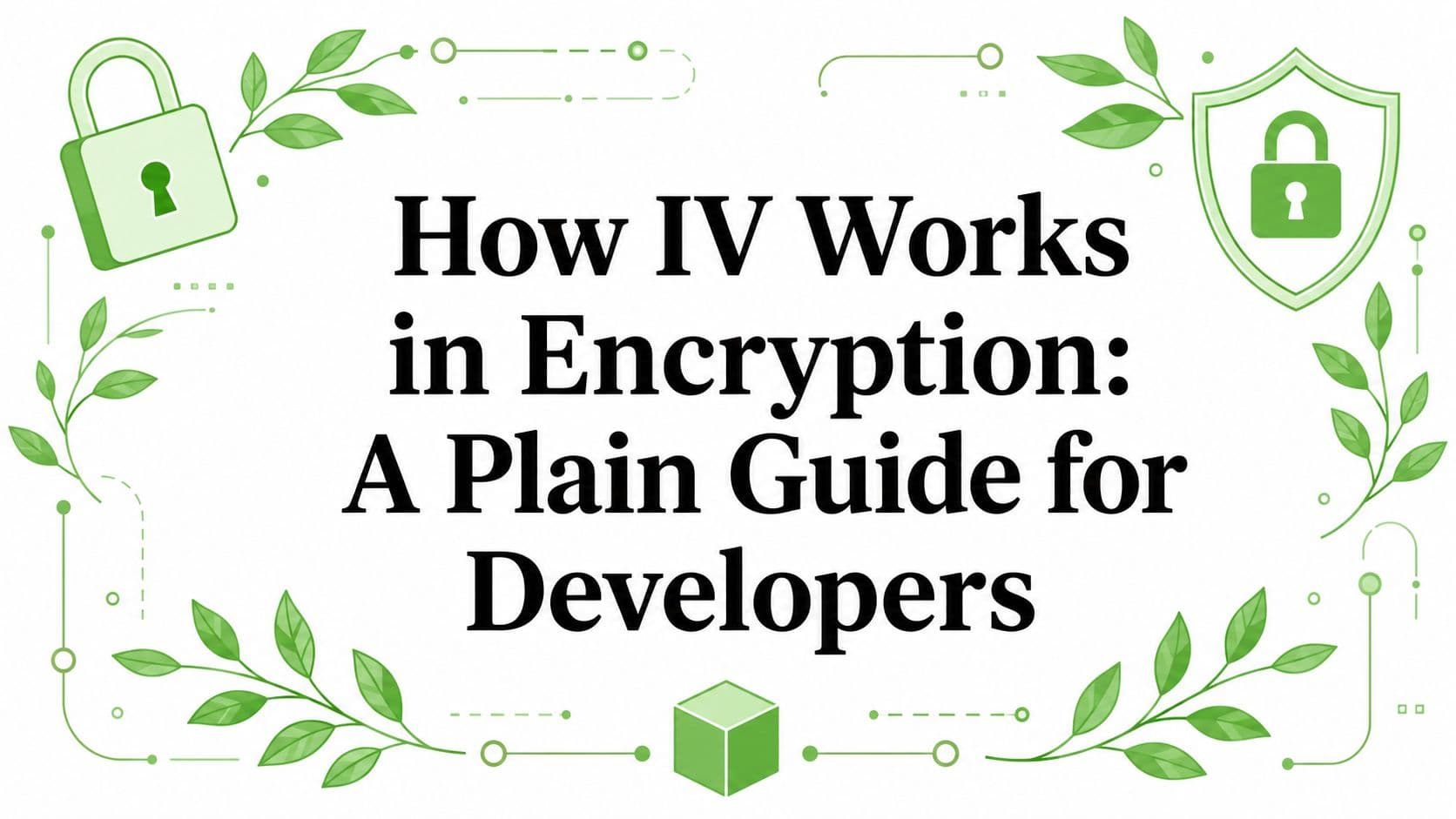 How IV Works in Encryption: A Plain Guide for Developers