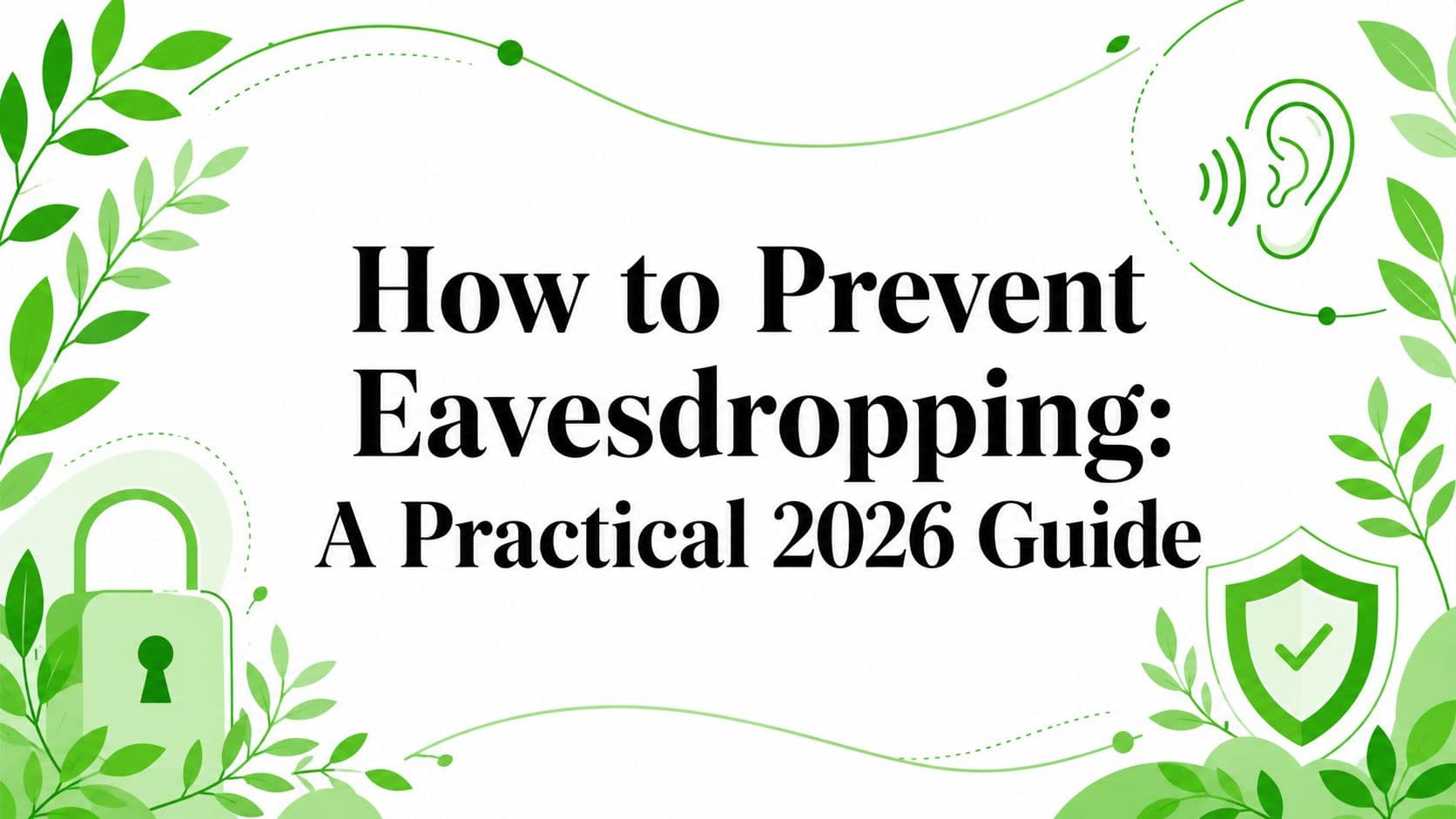 How to Prevent Eavesdropping: A Practical 2026 Guide