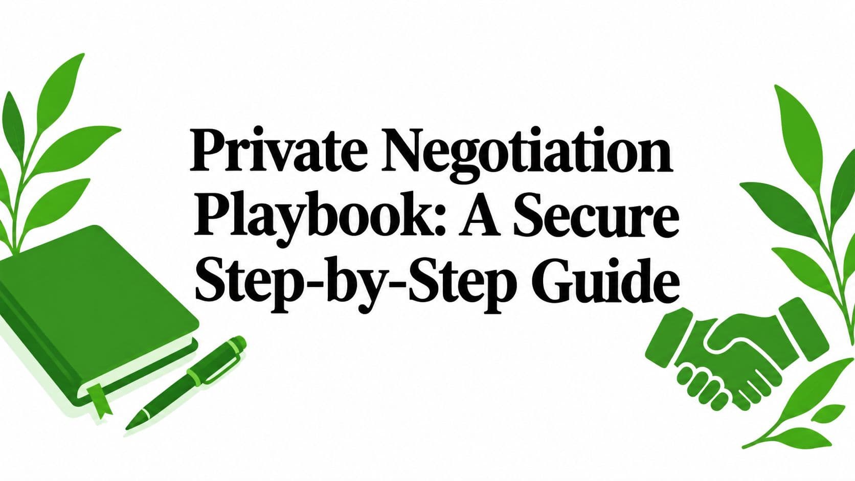 Private Negotiation Playbook: A Secure Step-by-Step Guide