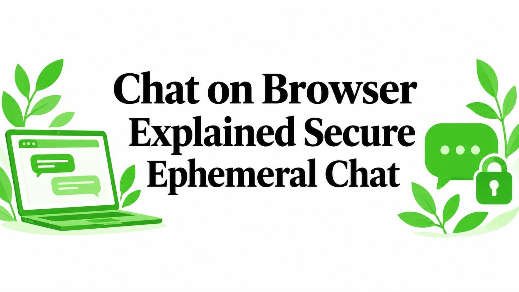 Chat on Browser Explained Secure Ephemeral Chat