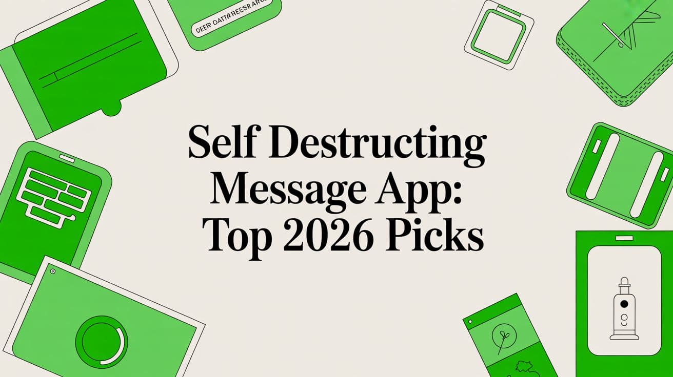 Self Destructing Message App: Top 2026 Picks