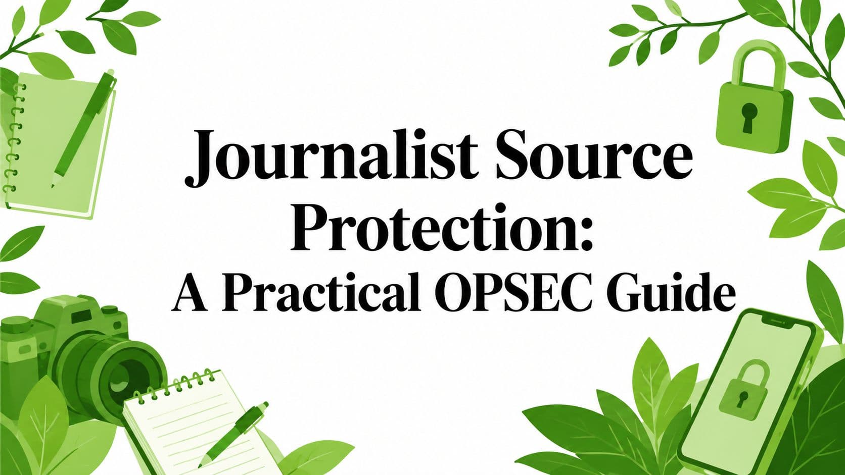 Journalist Source Protection: A Practical OPSEC Guide