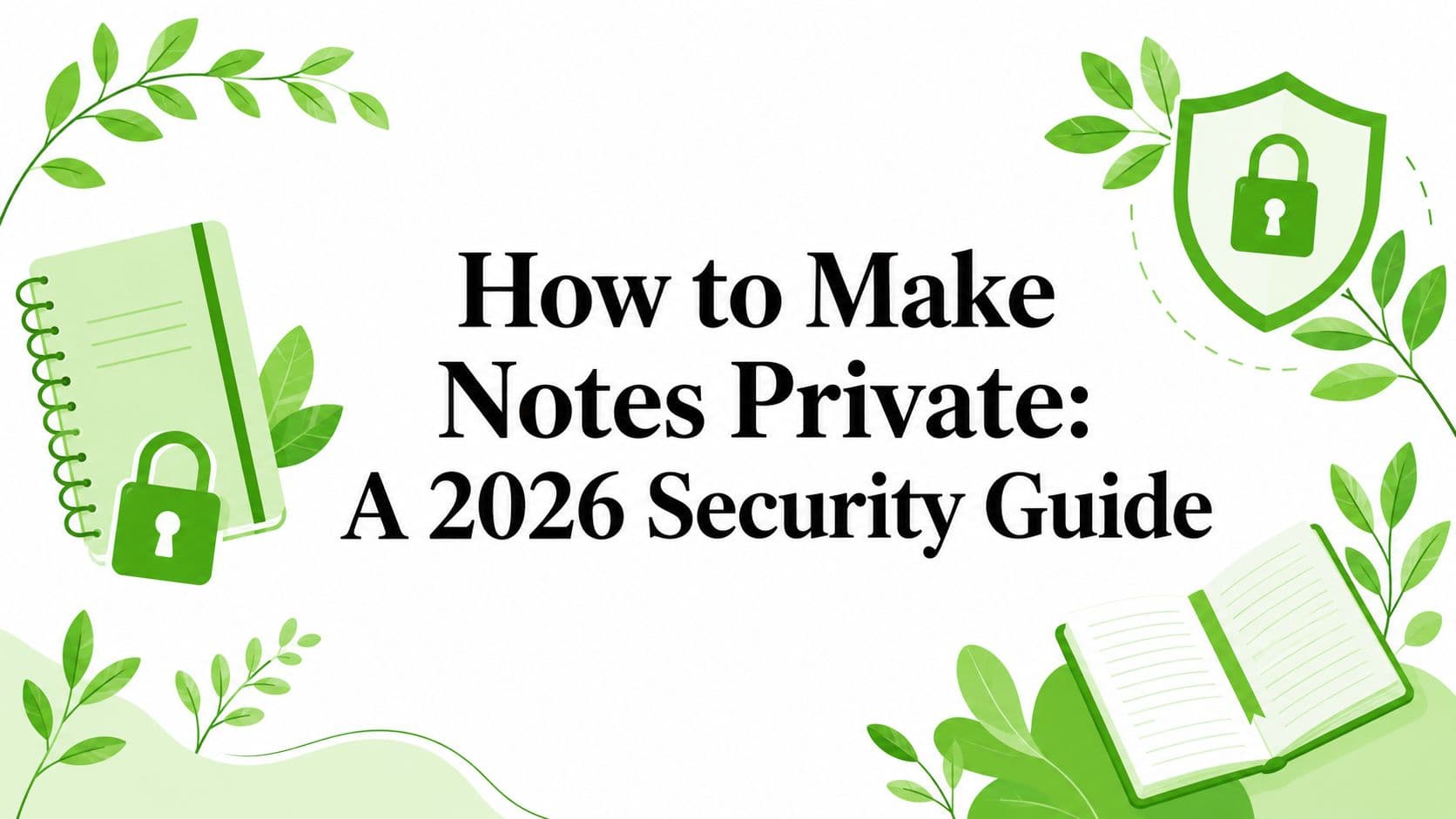 How to Make Notes Private: A 2026 Security Guide