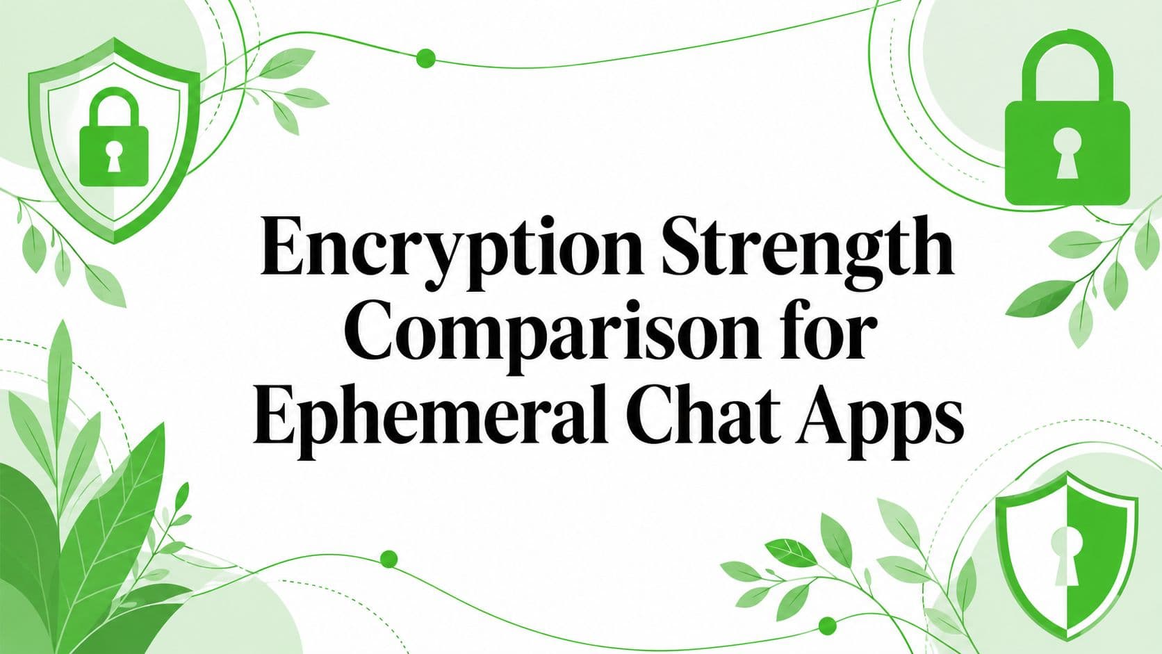 Encryption Strength Comparison for Ephemeral Chat Apps