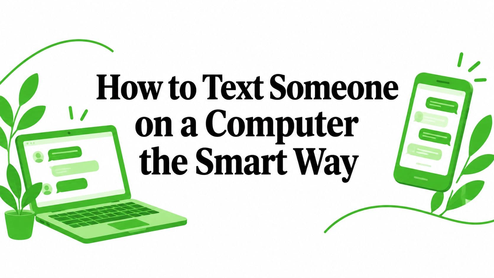 How to Text Someone on a Computer the Smart Way