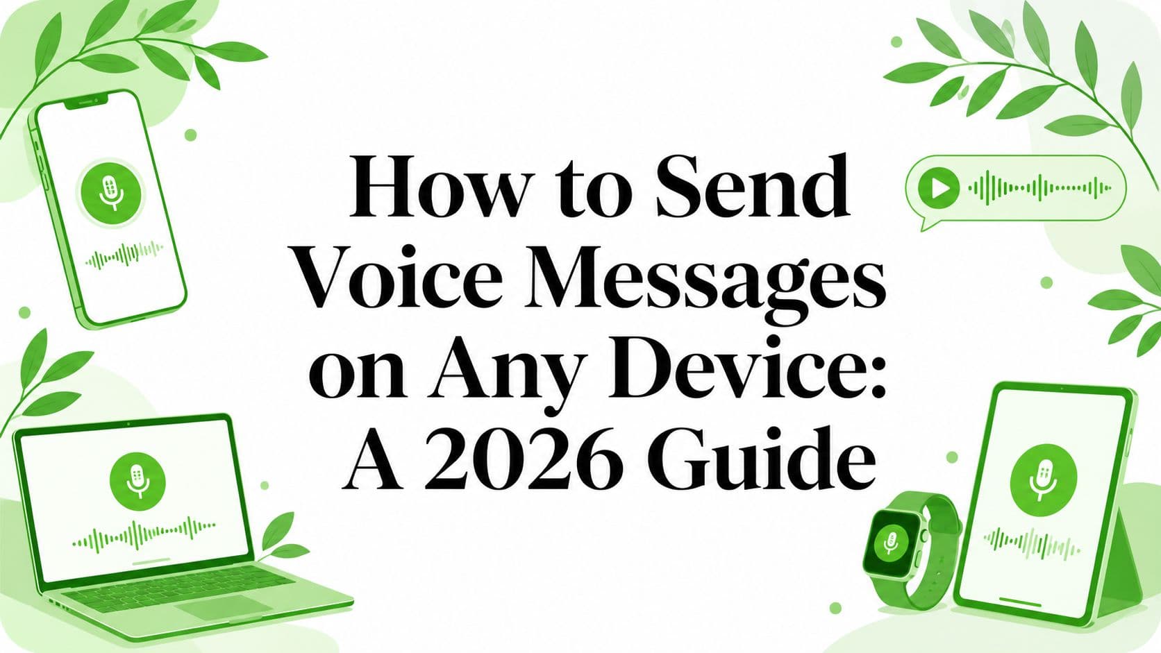 How to Send Voice Messages on Any Device: A 2026 Guide