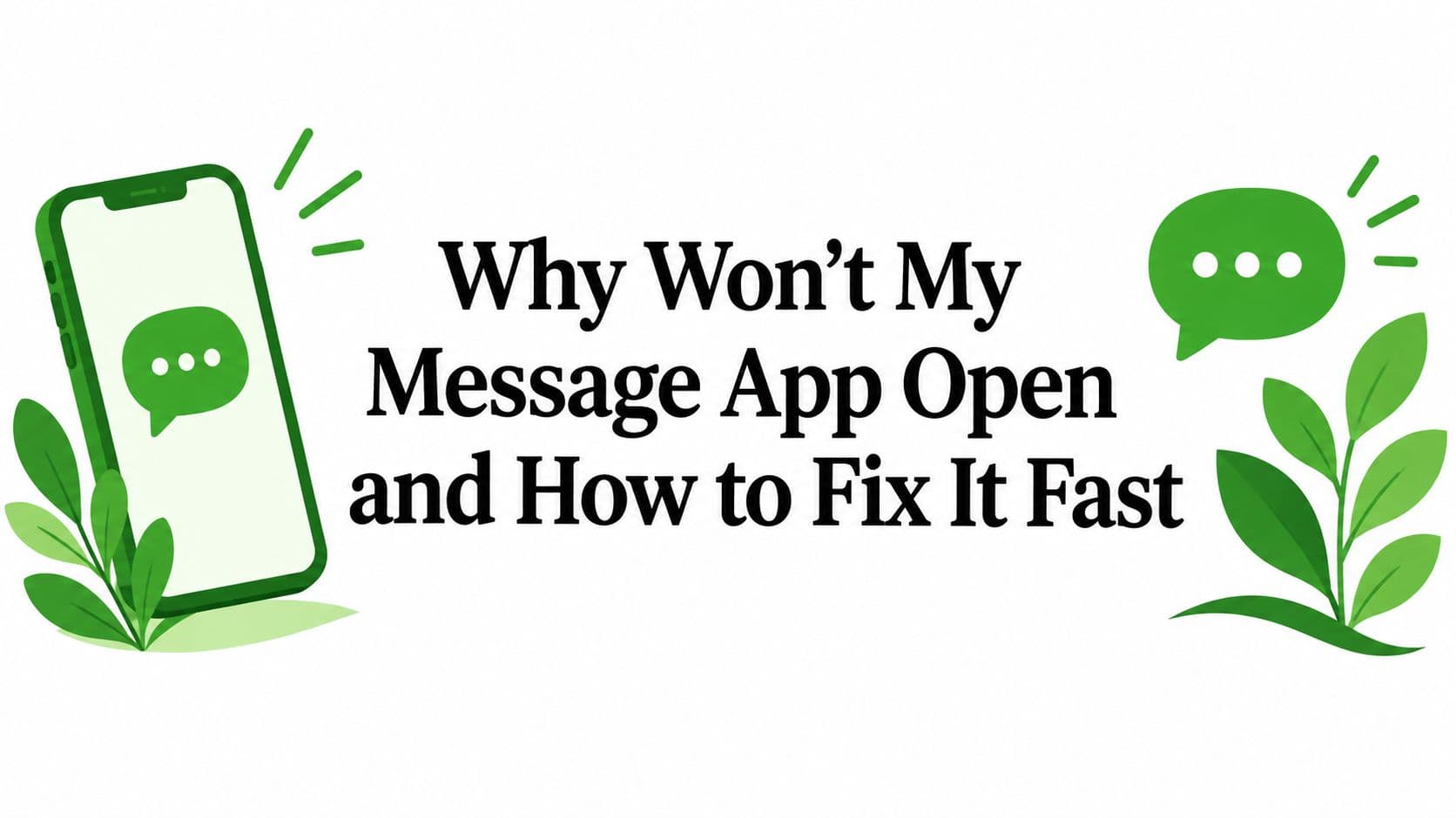 Why Won't My Message App Open and How to Fix It Fast